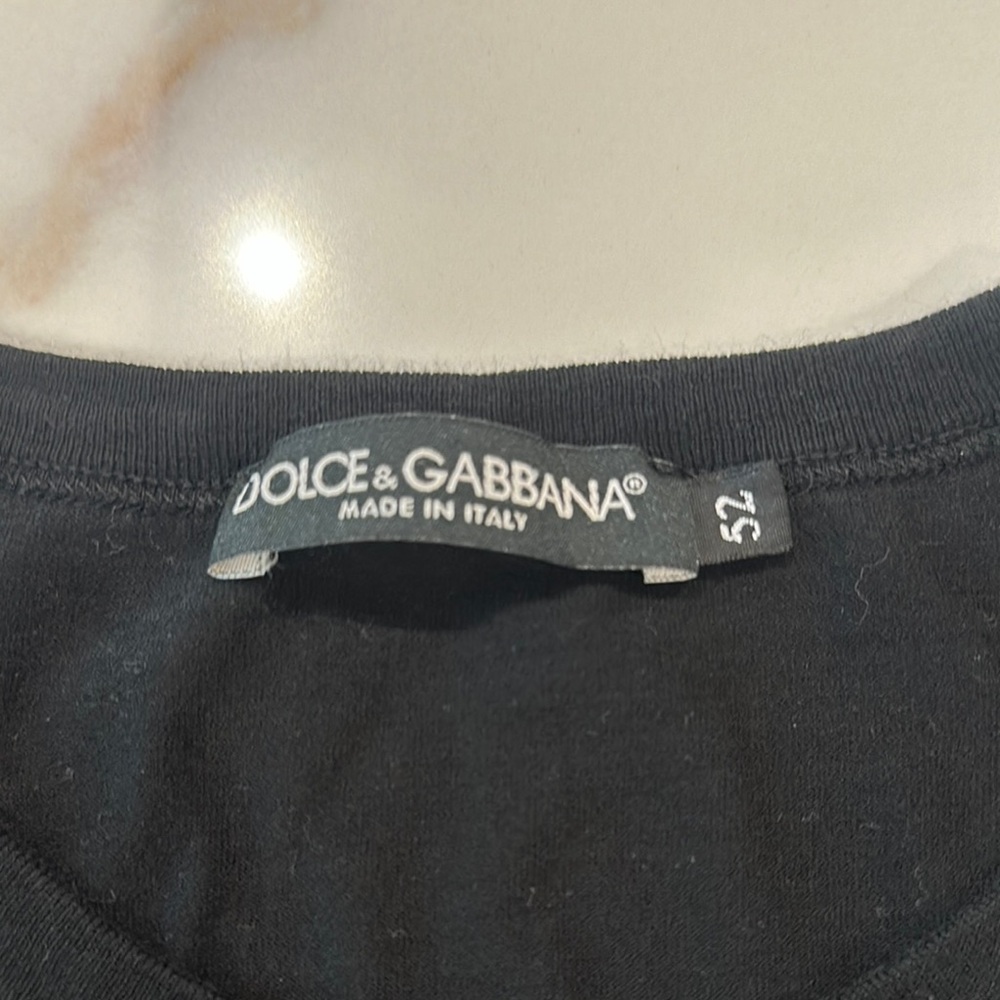 Dolce & Gabbana Black Crew Neck Short Sleeve Tee - Picture 3 of 5